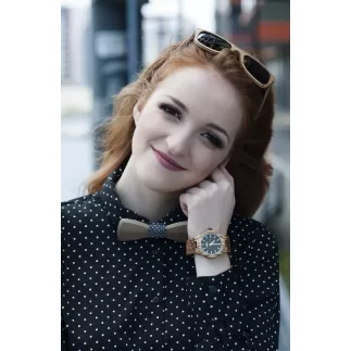 Hodinky ze dřeva zebrána TimeWood LYRA