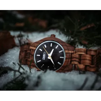 Dřevěné hodinky Timewood New Zebrus