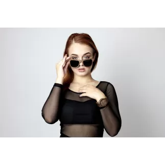 Dřevěné sluneční brýle TimeWood GEPPETTO s vlastním věnováním