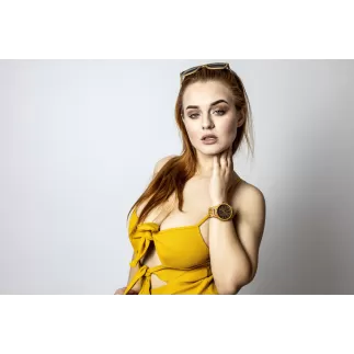 Olivové hodinky s věnováním TimeWood LIO 