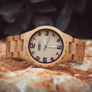 Designové dřevěné hodinky TimeWood ZAPPA s gravírováním