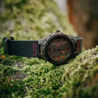 Dřevěné hodinky unisex s gravírováním zdarma TimeWood MALIT