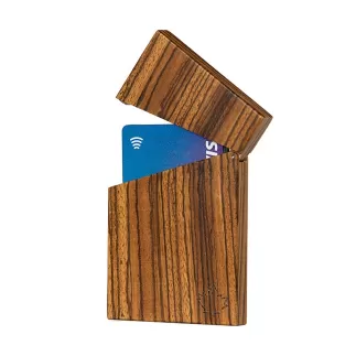 Wooden document case TimeWood zebrawood