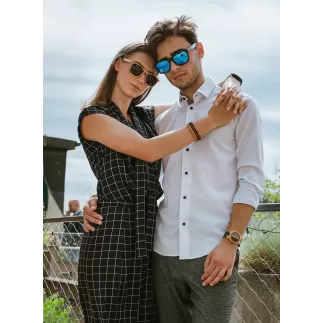 Unisex dřevěné hodinky s gravírováním zdarma TimeWood LAZZY