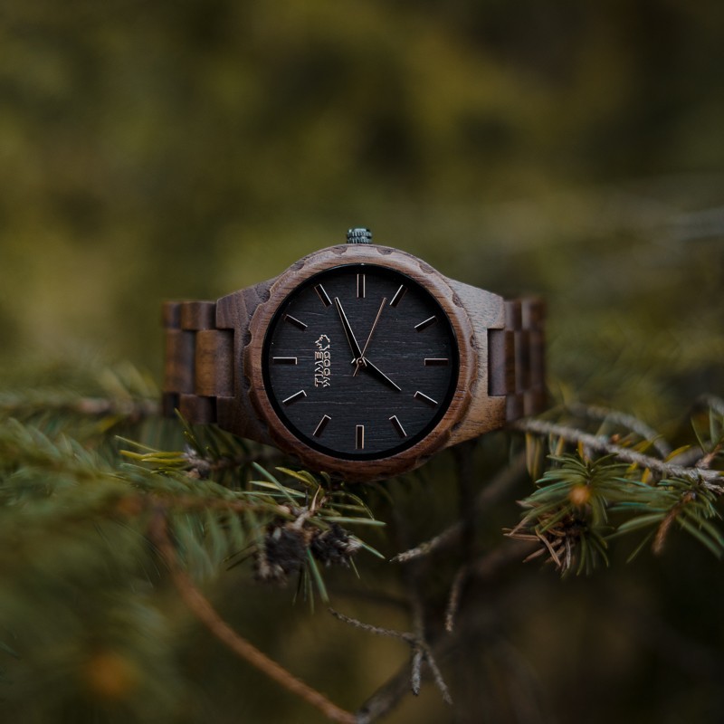 Time online wood watch