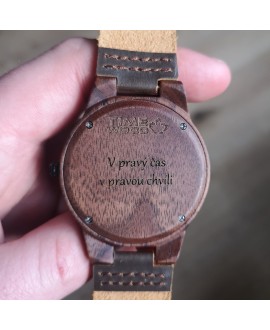 Luxusní dřevěné hodinky TimeWood Aaron