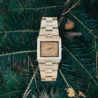 Dřevěné hodinky TimeWood LEAF