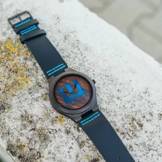 Dřevěné hodinky TimeWood WOHNOUT EPOXY s gravírováním
