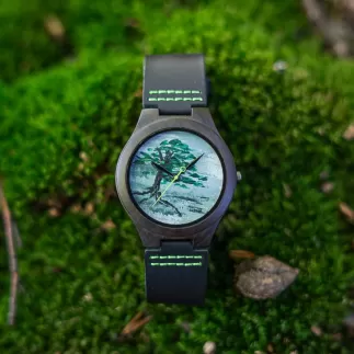 Dřevěné hodinky TimeWood ZM creation No.7 s gravírováním ZDARMA
