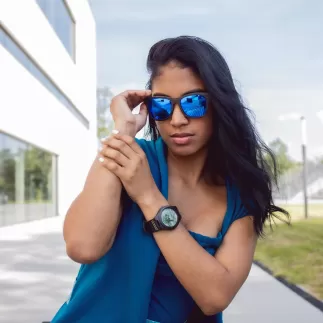 Sluneční dřevěné brýle TimeWood NAPOLI s gravírováním ZDARMA