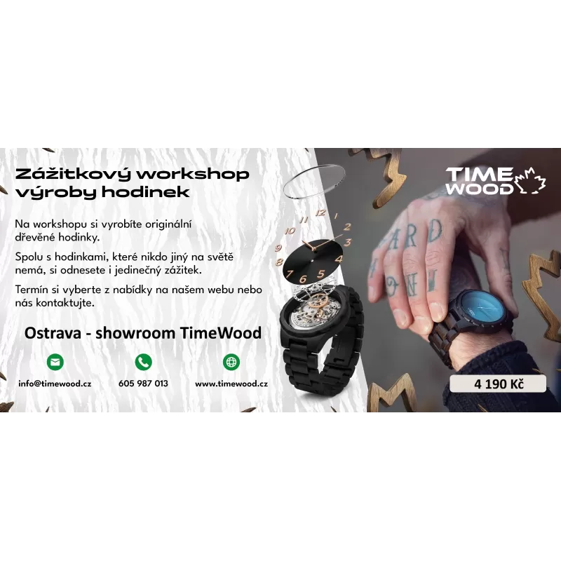 1. WORKSHOP VÝROBY DŘEVĚNÝCH HODINEK - OSTRAVA